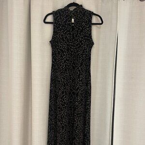 NWT Coldwater Creek Elegant Peekaboo Midi w/High Collar Detail